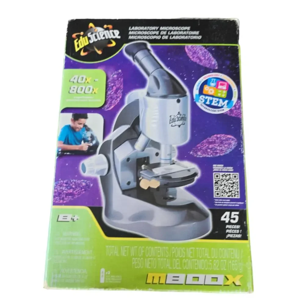 Toys R Us Edu Science Laboratory Microscope M800X 360 Rotation Magnification